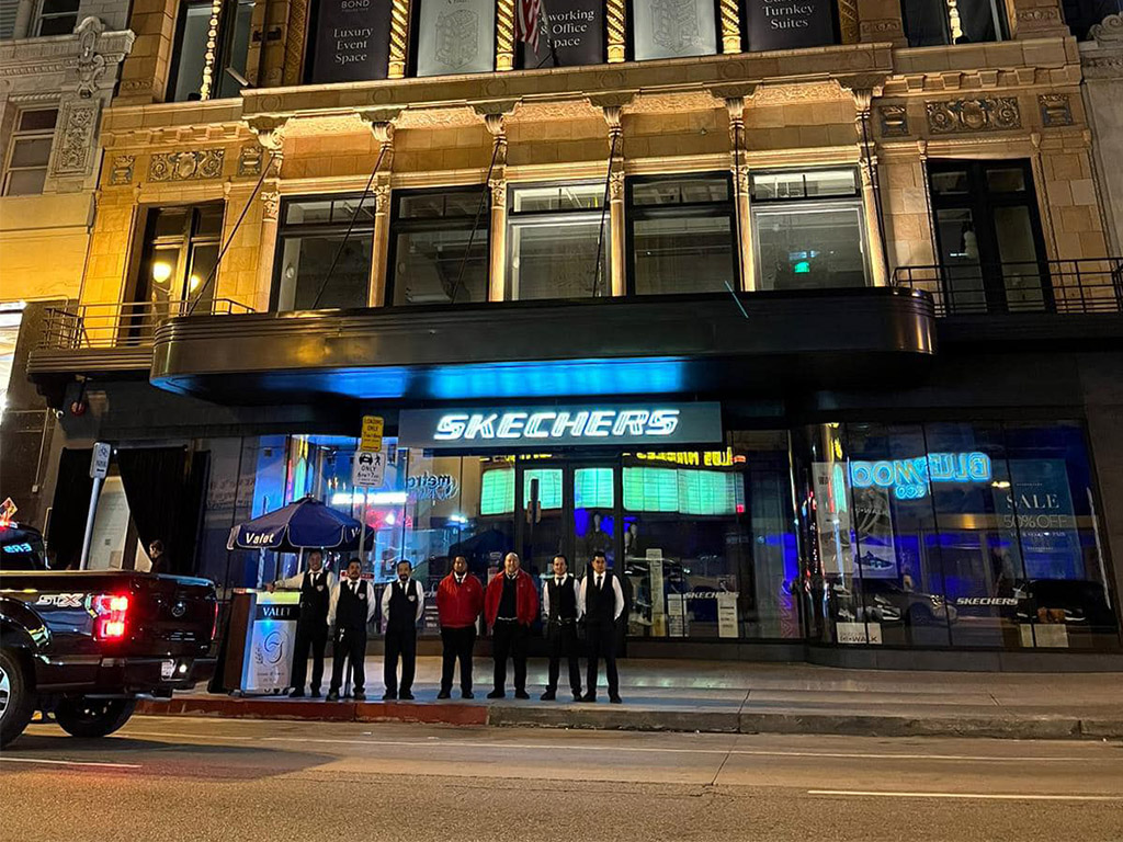 Downtown Los Angeles Valet Parking – Sketchers