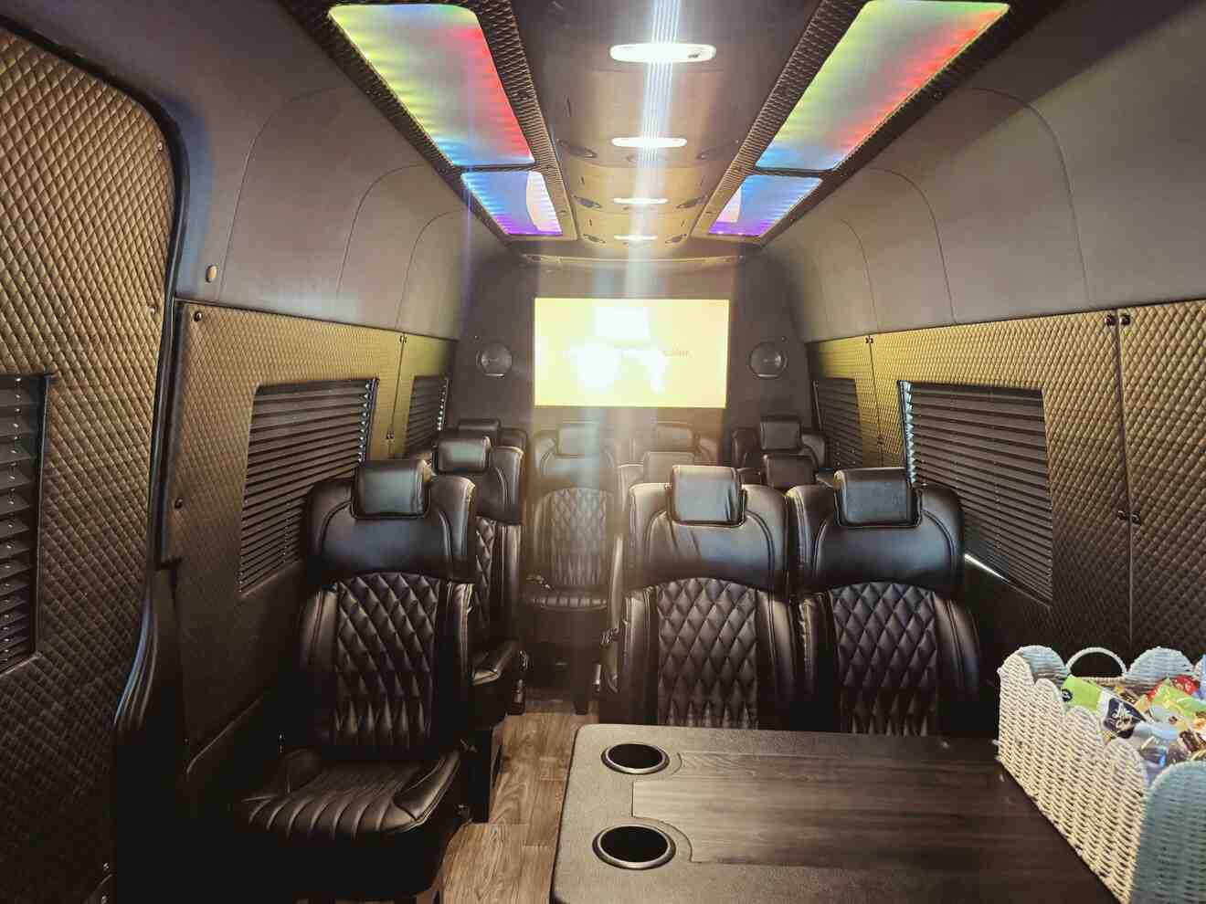 American Valet Parking Comfortable Shuttle Service Interior