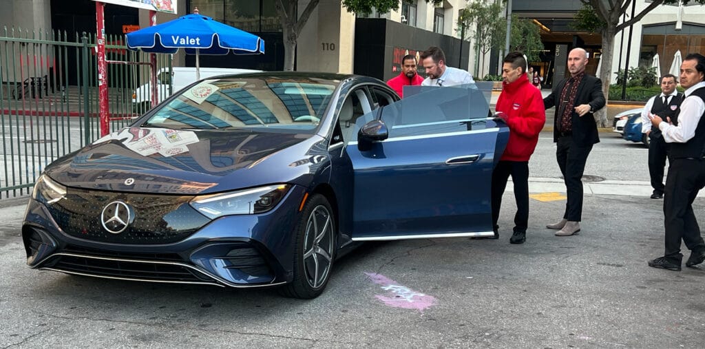 AVPR valet attendants supporting a Southern California event arrival